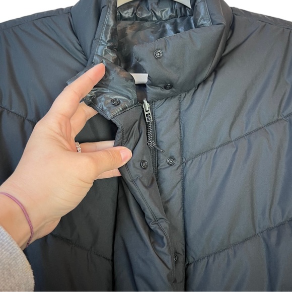 Nike Therma Fit Repel Reversible Black Leopard Semi-Cropped Puffer Vest Golf XL - Picture 8 of 16